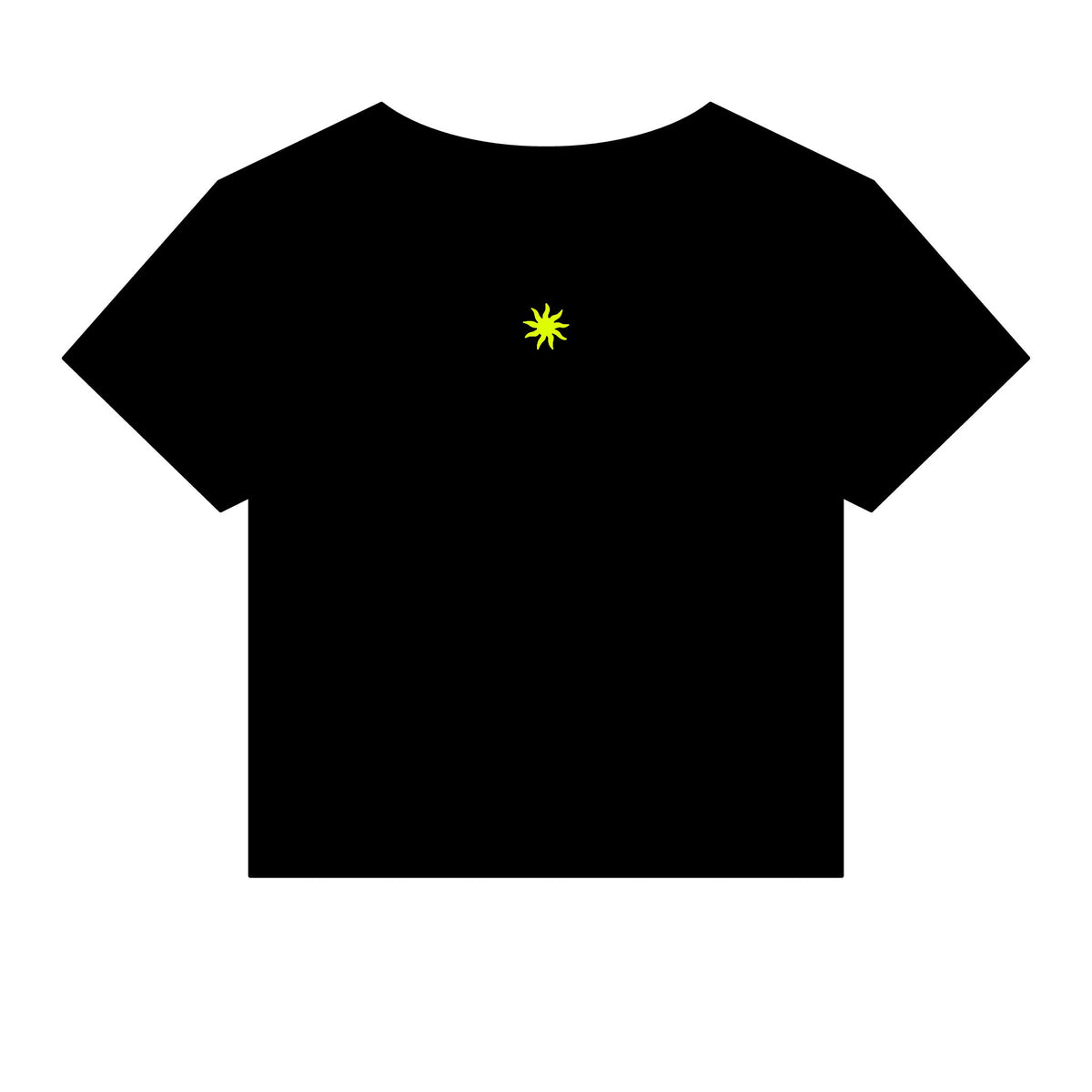 NEON SUN Club Baby Tee — Black